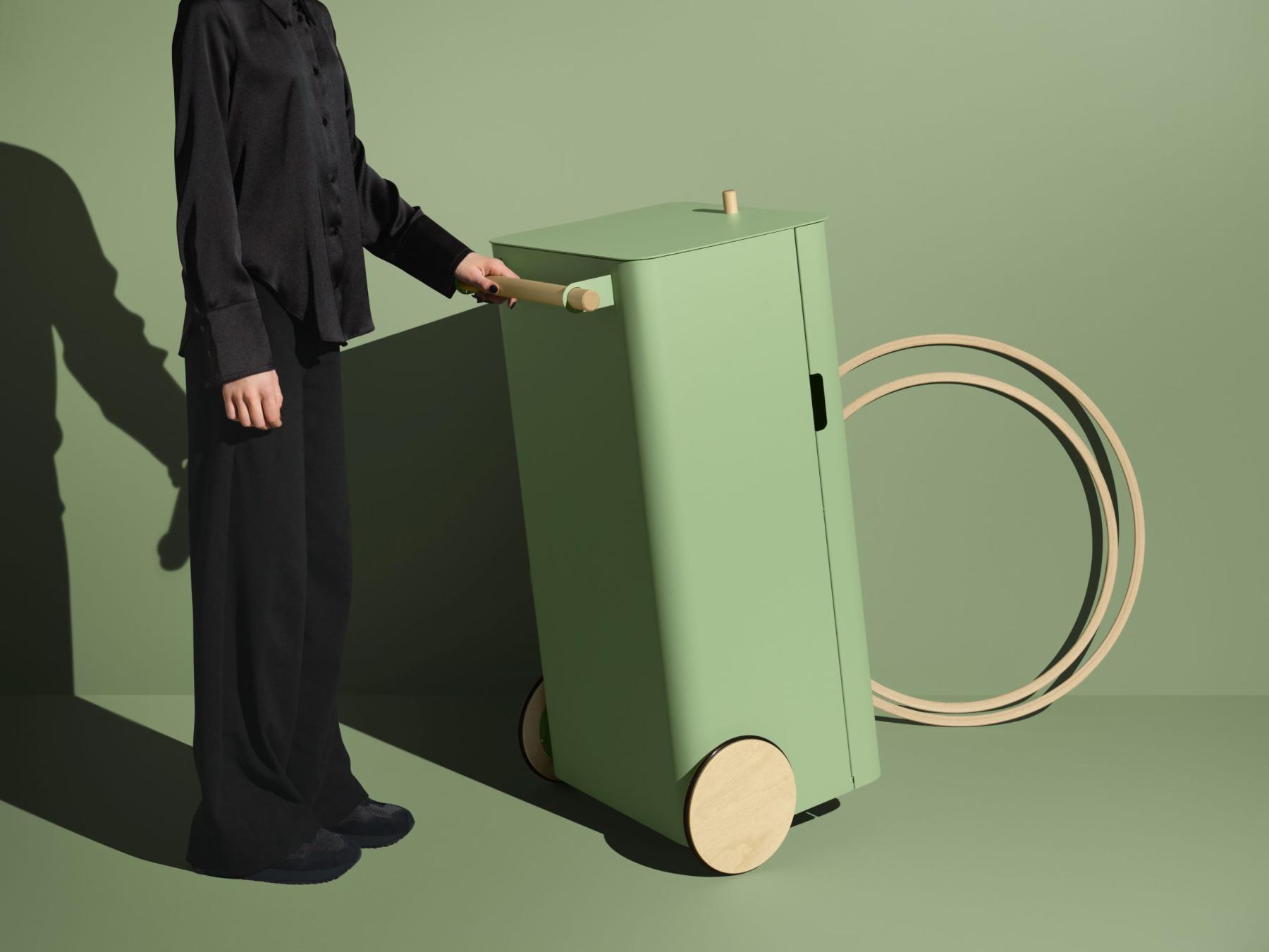 Arkityp is together with Arkiv and Arkad part of an elegant product series for waste disposal, perfectly adapted to stand together, or alone. The aesthetic is based on the archetype waste bin, but with playful and thoughtful details added. Typical function with atypical shape.