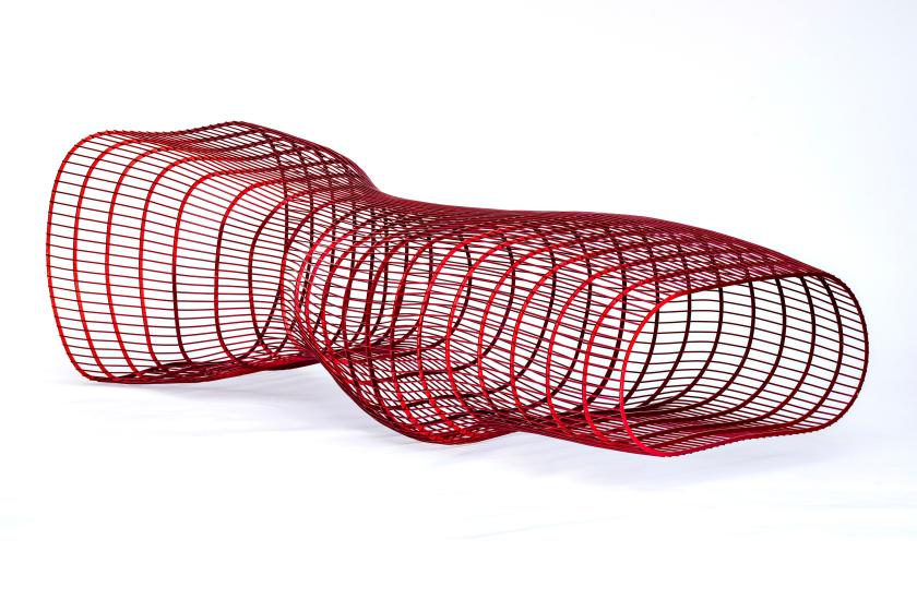 The Object of Desire, Caged Beauty, chaise lounge